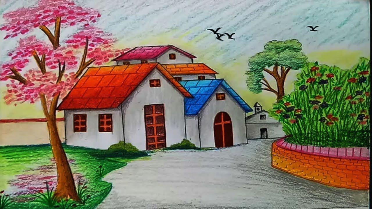 Scenery Drawing Ideas Drawings Of Landscape Google Search Drawing Scenery Oil