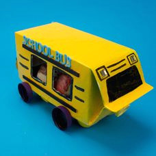 School Bus Drawing Easy Egg Carton School Bus School Bus Crafts Bus Crafts Milk