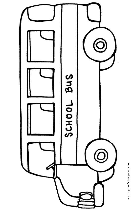 School Bus Drawing Easy School Bus Color Page Transportation Coloring Pages Color