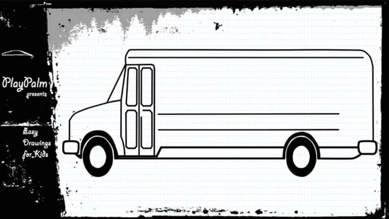 School Bus Drawing Easy School Bus Learn to Draw School Bus How to Draw A Bus
