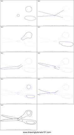 Scissors Drawing Easy 111 Best Drawing Cover Images Observational Drawing