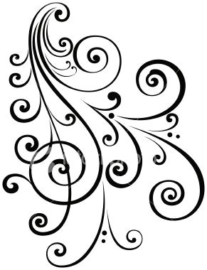 Scroll Drawing Easy A Fancy Vectorized ornate Scroll Design with Ungrouped