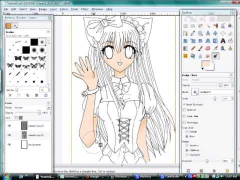 Shadow Anime Drawing Gimp Coloring Anime Drawings Skin Shadows Created with