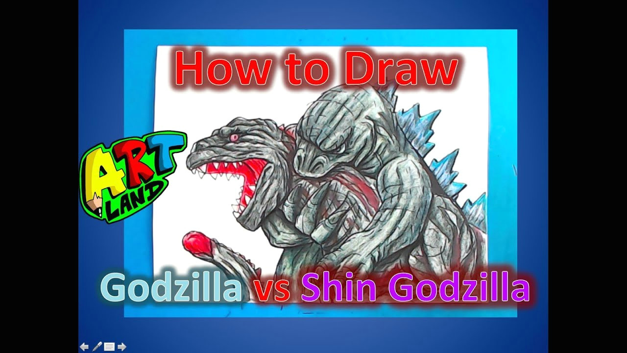 Shin Godzilla Drawing Easy Let S Draw Godzilla Scarlet Earth City On the Edge Of Battle