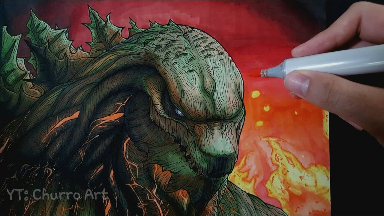 Shin Godzilla Drawing Easy Let S Draw Godzilla Scarlet Earth City On the Edge Of Battle