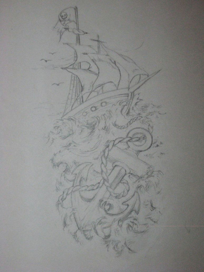 Ship Easy Drawing Ship Anchor Tattoo Stencils Tattoo Drawings Tattoo Sketches