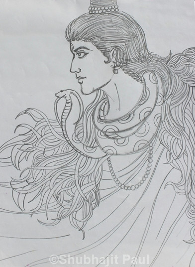 Shiva Drawing Images Easy Lord Shiva Sketches India Art Lord Shiva