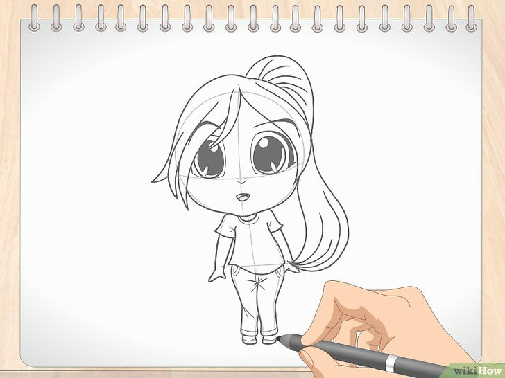 Sketch Anime Drawing Eine Chibi Figur Zeichnen 12 Schritte Mit Bildern Wikihow