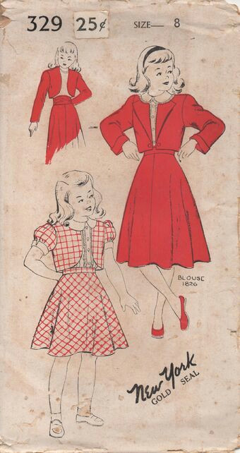 Skirt Girl Drawing New York 329 Vintage Sewing Patterns Fandom