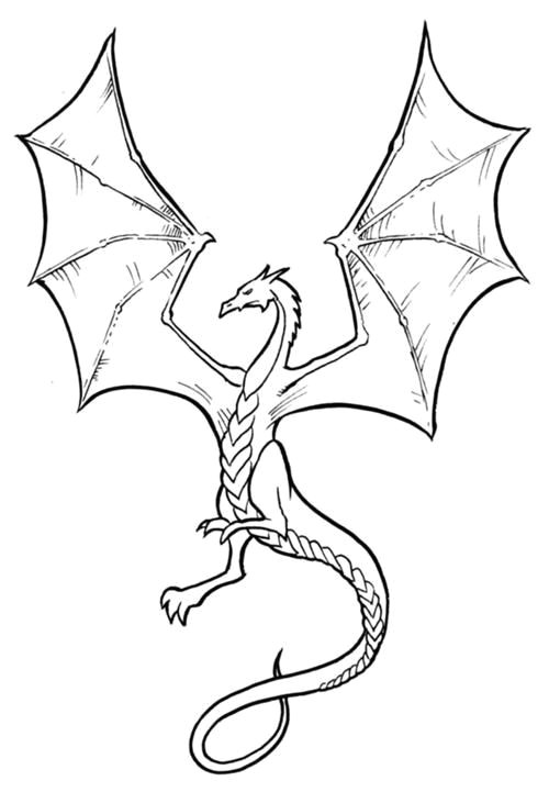 Skyrim Drawing Easy Arkanian Dragon Star Wars Creatures Dragon Coloring Page