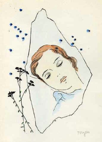 Sleeping Girl Drawing A Girl Sleeping Under the Stars toyen 1944 In 2020