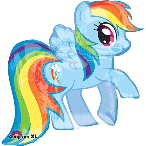 Small Animals Images Drawing My Little Pony Regenbogen Folienballon 72cm