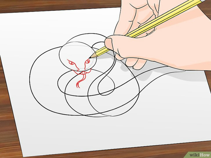 Snake Drawing Easy Step by Step Eine Schlange Zeichnen Wikihow