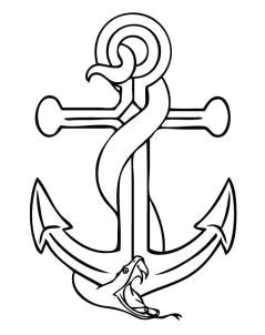 Snake Drawing Easy Step by Step How to Draw An Anchor Step 6 Drawings Anchor Drawings