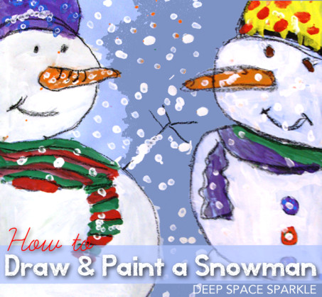 Snowman Easy Drawing Adorable Close Up Snowman Painting Canvas Painting Ideas