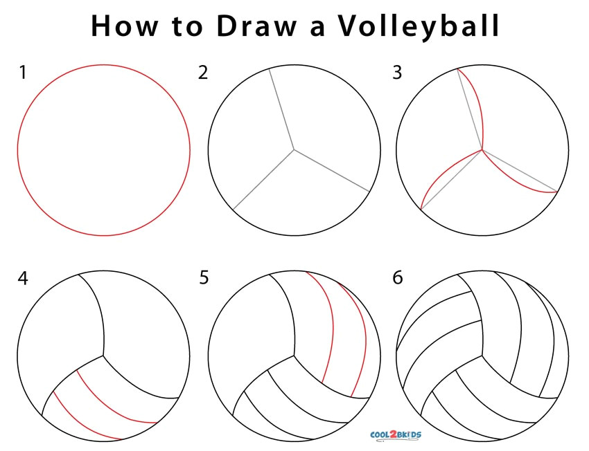 Soccer Ball Drawing Easy Steps 11 Simple How to Draw A Volleyball