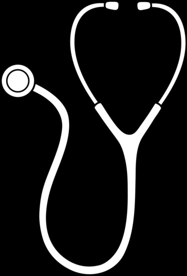 Stethoscope Drawing Easy Black and White Doctors Stethoscope Black White Black