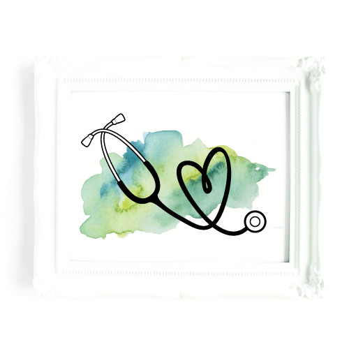 Stethoscope Drawing Easy Stethoscope Heart Stethoscope Drawing Medical Art