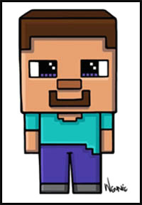Steve Minecraft Easy Drawing 79 Unique How to Draw Herobrine