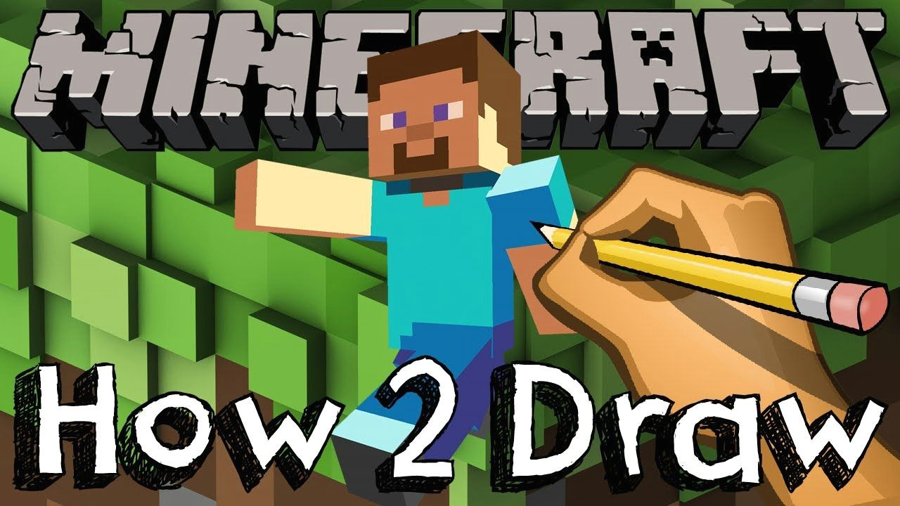 Steve Minecraft Easy Drawing How 2 Draw Steve From Minecraft Minecraft Characters
