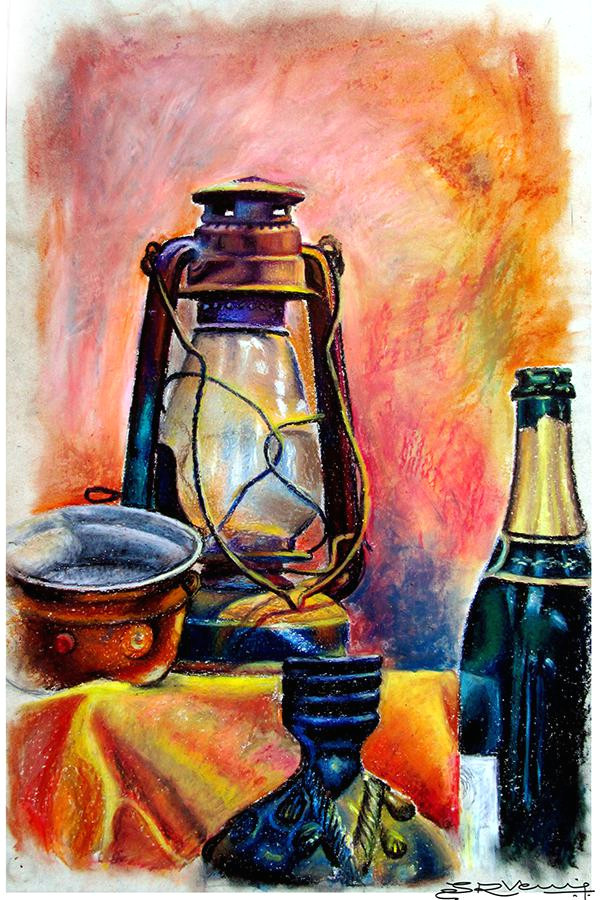 Still Life Drawing with Oil Pastels Easy Easy Modern Art with Oil Pastels Modern Art