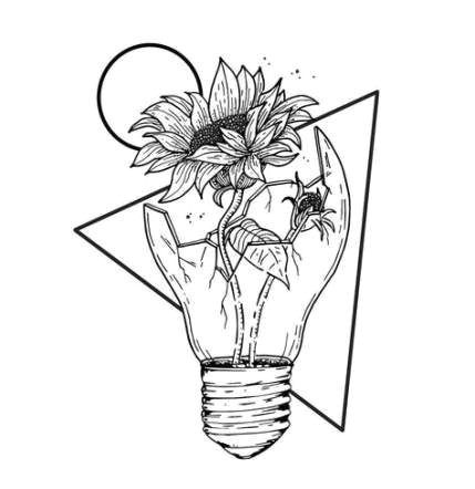 Sunflower Girl Drawing 33 Ideas Tattoo Sunflower Quote Flower for 2019 Tattoo