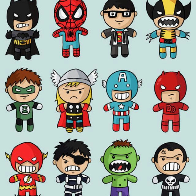 Superhero Costume Ideas Drawing Cute Superheroes Drawing Superhero Marvel Chibi
