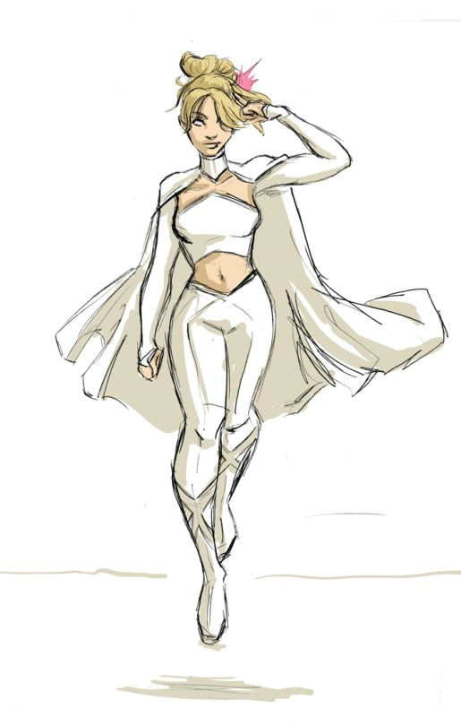 Superhero Costume Ideas Drawing Emma Frost Fashion Redesign Project X Men Art Em Ma Emma