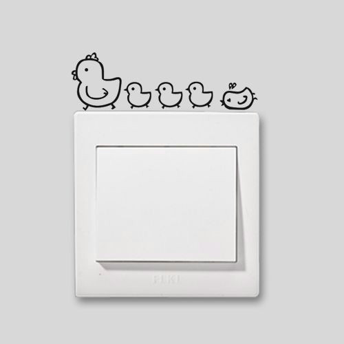 Switchboard Drawing Ideas Animal Sticker Wall Light Wall Stickers Vinyl Decor Decals