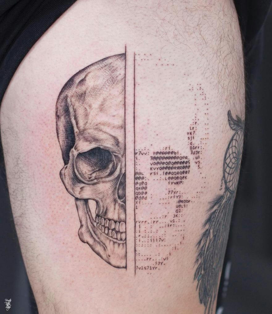 Tattoo Draw Up Your Idea ascii Art Tattoos by Tattoo Artist andreas Vrontis that You