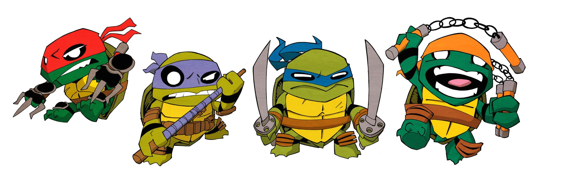 Teenage Mutant Ninja Turtles Drawings Easy Step by Step Teenage Mutant Ninja Turtles Little Big Head by Agentbill