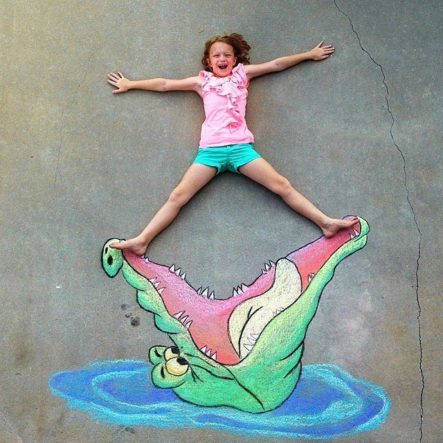 Things to Draw with Chalk Easy You Won T Believe What This Dad Can Do with Sidewalk Chalk