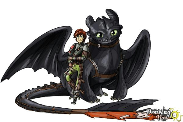 Toothless Dragon Drawing Easy How to Draw Hiccup and toothless From How to Train Your Dragon 2