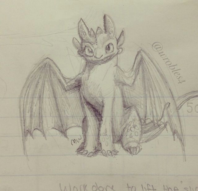 Toothless Dragon Drawing Easy toothless by Wrobles4 On Instagram Art In 2019 How Train