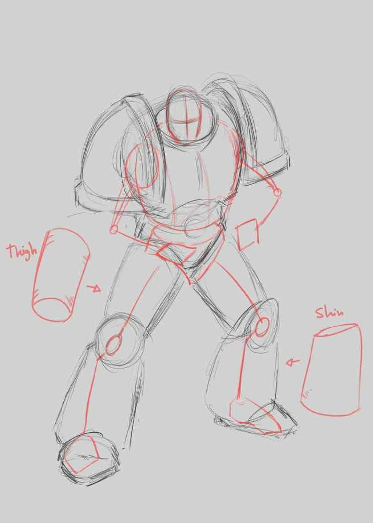 Transformers Drawing Easy How to Draw A Space Marine Step by Step Tutorial