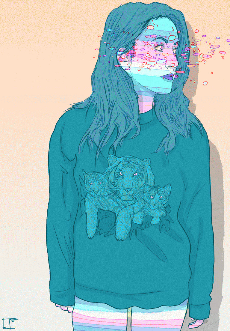 Trippy Girl Drawing Y30pppc Cute Girl Illustration Human Art Psychedelic