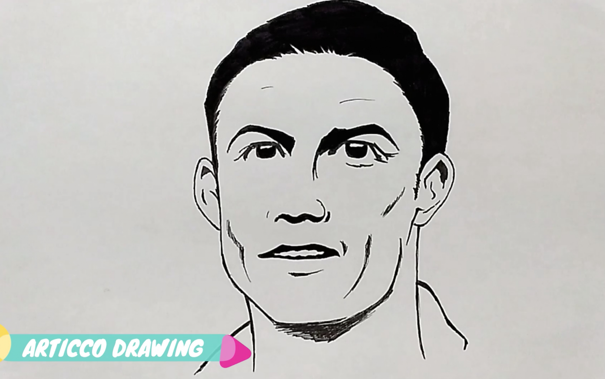 Tupac Drawing Easy How to Draw Cristiano Ronaldo Step by Step You Can Learn