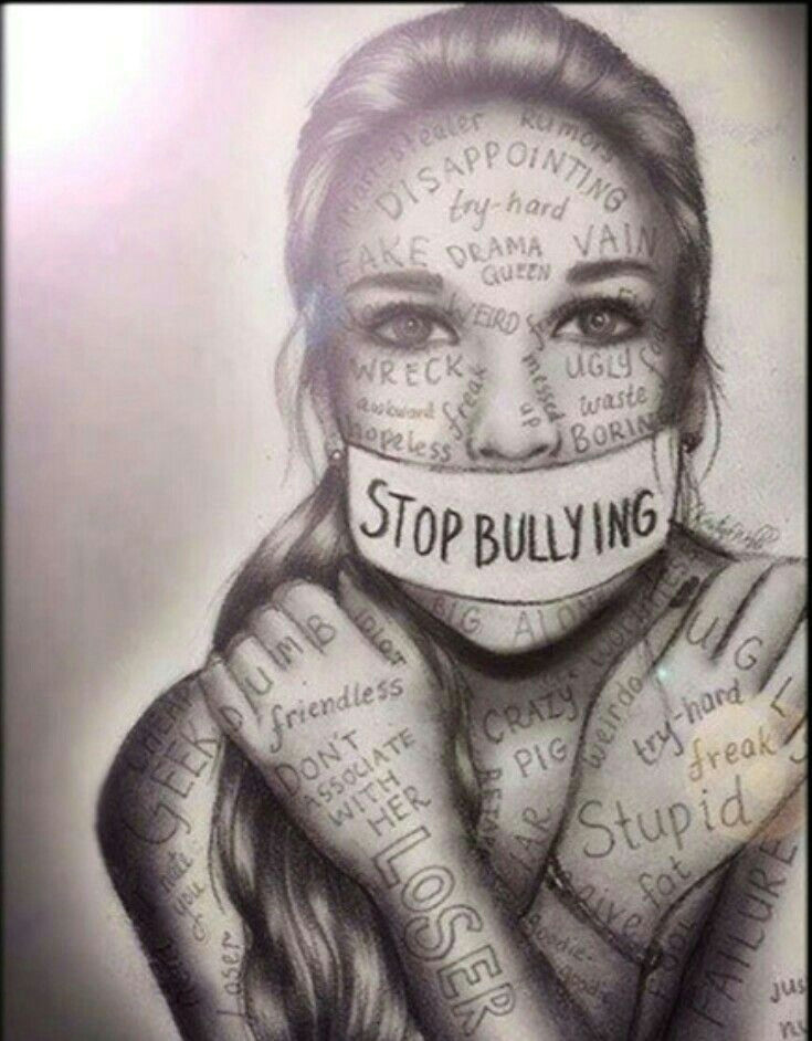 Ugly Girl Drawing Inspiration Drawing Bullying Stop Bullying Happy Life