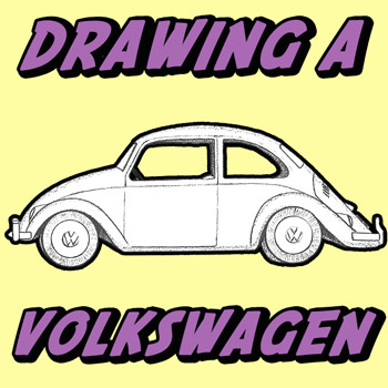 Very Easy Car Drawing How to Draw A Volkswagen Beetle Punch Buggy with Easy