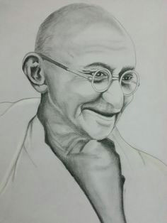 Very Easy Drawing Of Mahatma Gandhi Step by Step 12 Best Pencil Sketches Images Sketches Drawings Pencil