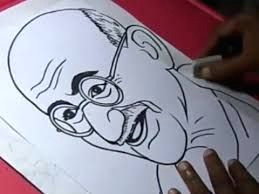 Very Easy Drawing Of Mahatma Gandhi Step by Step Image Result for Gandhi Ji Sketch Step by Step Drawing