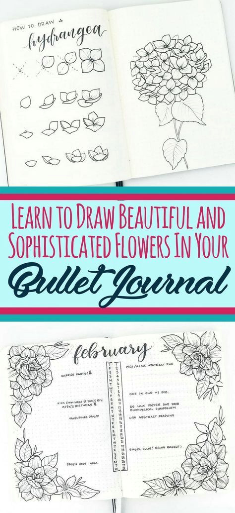 What S Easy to Draw How to Draw Easy Flower Doodles for Bullet Journal Spreads