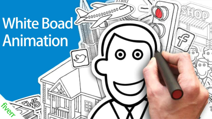 Whiteboard Hand Drawing Animation Create Whiteboard Story Animation with Digital Hand Drawn Video Animation