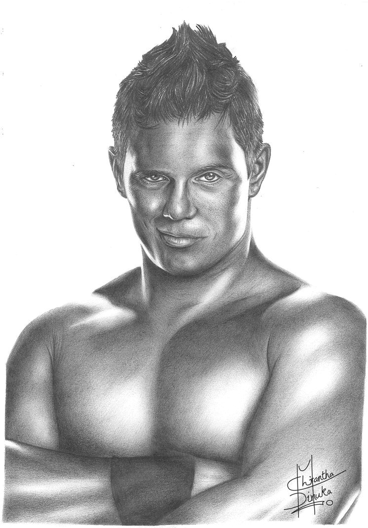 Wwe Drawings Easy the Miz Pencil Drawing by Chirantha Pencil Drawings
