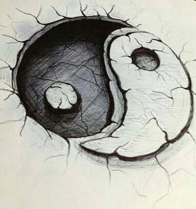 Yin Yang Drawing Ideas Yin Yan Tattoo Sketch Yin Yang Cool Drawings Drawings