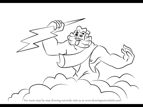 Zeus Easy Drawing 14 Basic How to Draw Zeus Step by Step