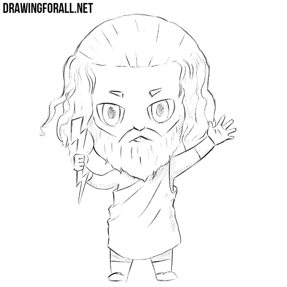 Zeus Easy Drawing How to Draw Chibi Zeus Drawingforall Net