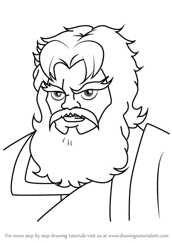Zeus Easy Drawing Learn How to Draw Zeus From the Super Hero Squad Show the