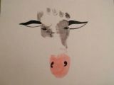 Animal Tracks Drawing Farm theme Preschool Crafts Pinterest Footprint Cow Farm