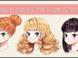 Anime Drawing with Color How to Color and Draw 3 Different Anime Hairstyles with Depth
